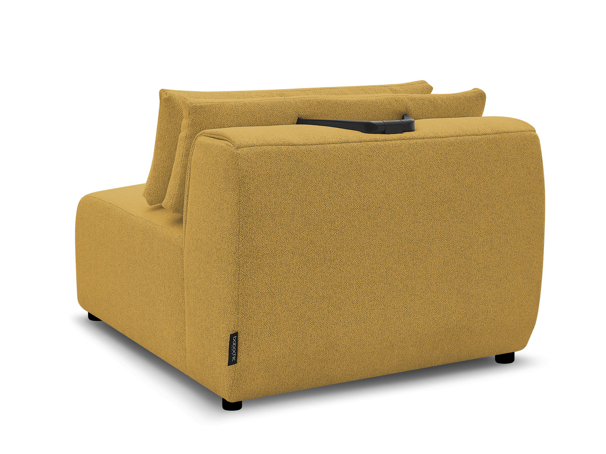 JANA 1-zits chaise longue met hoofdsteun voor modulaire bank, gemêleerde stof