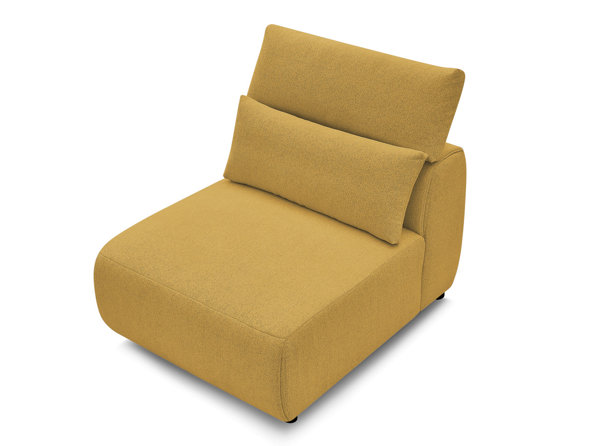 JANA 1-zits chaise longue met hoofdsteun voor modulaire bank, gemêleerde stof