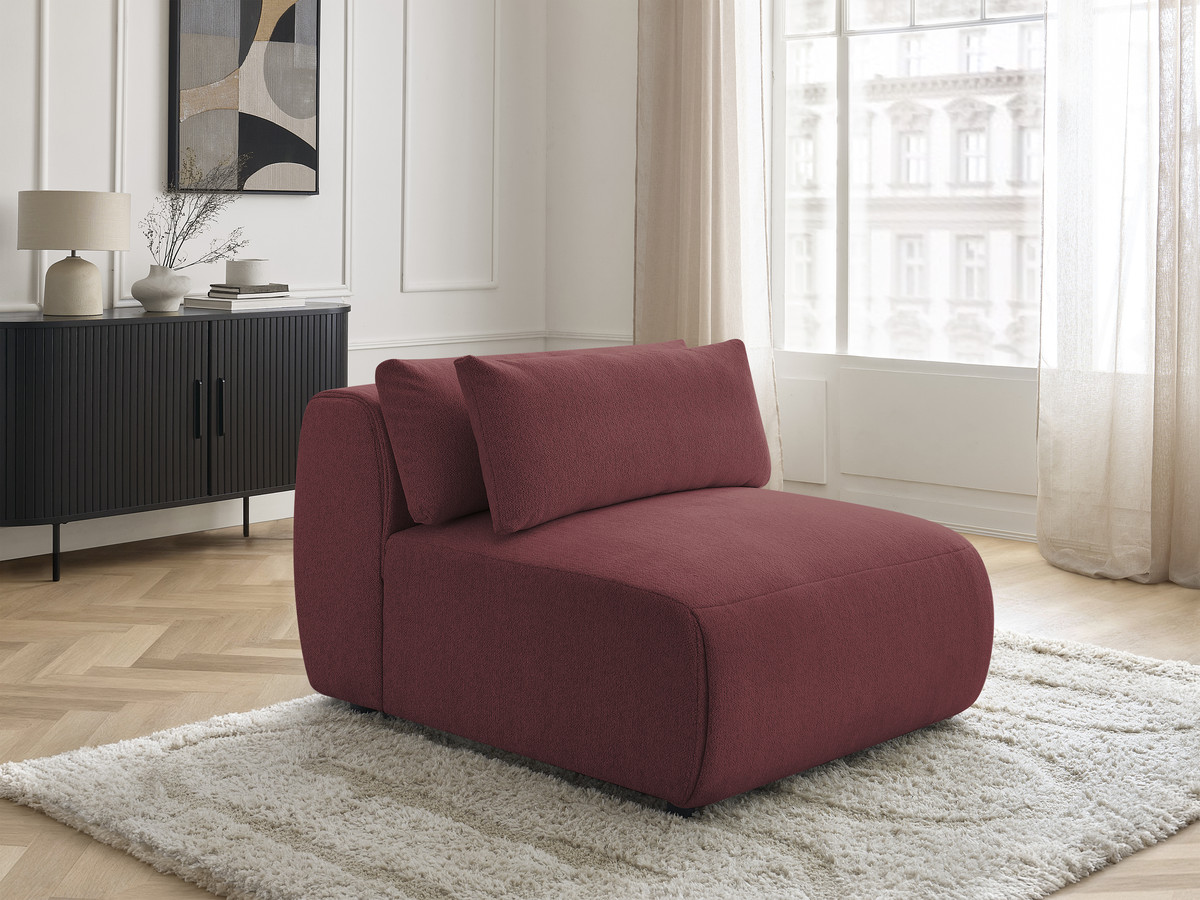 JANA 1-zits chaise longue met hoofdsteun voor modulaire bank, gemêleerde stof