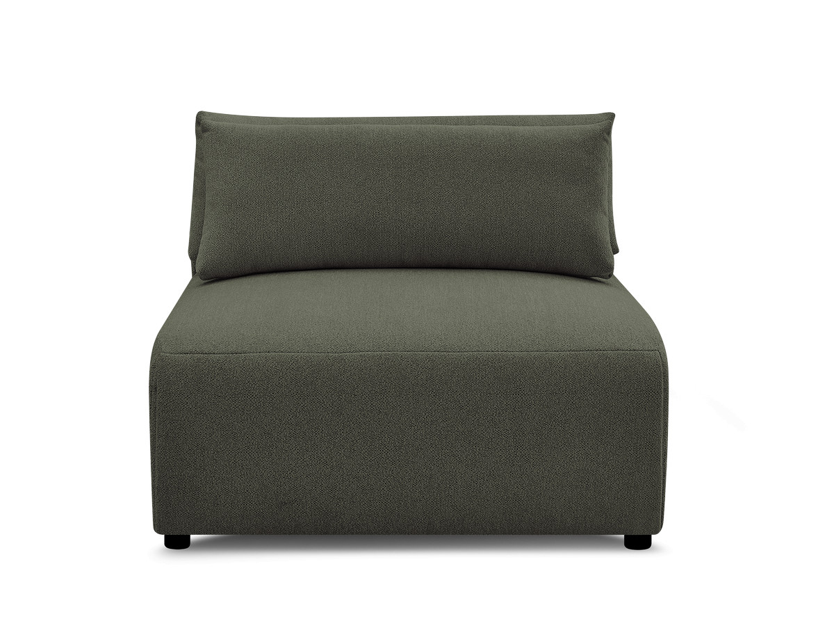 JANA 1-zits chaise longue met hoofdsteun voor modulaire bank, gemêleerde stof