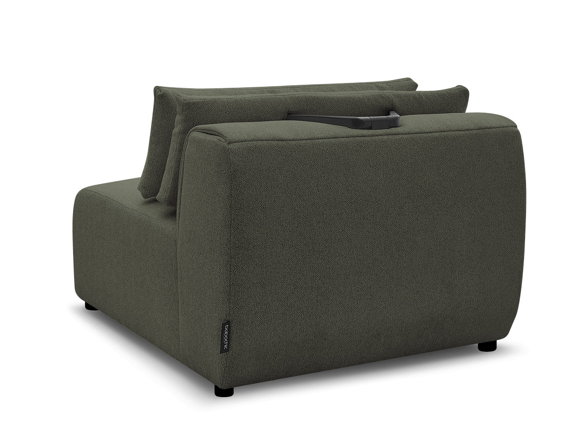 JANA 1-zits chaise longue met hoofdsteun voor modulaire bank, gemêleerde stof