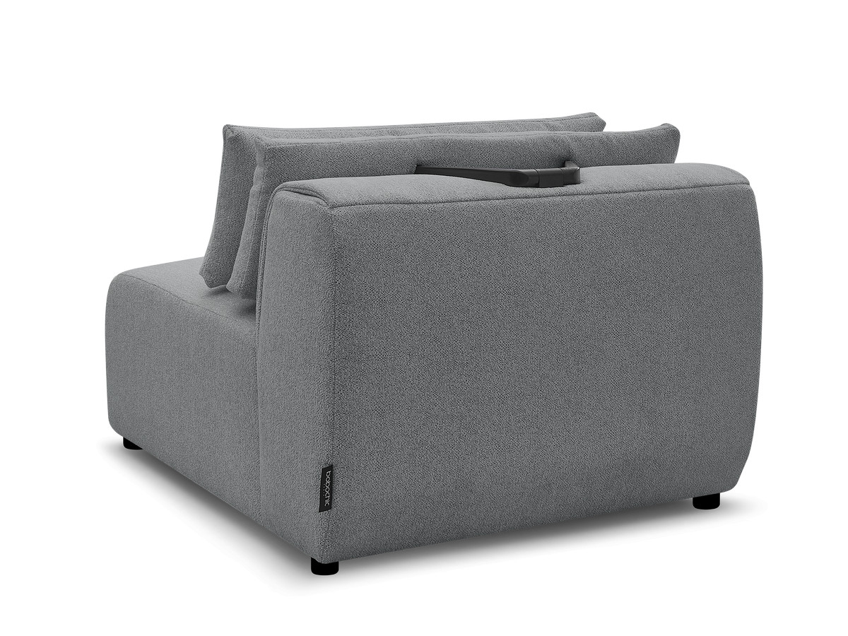JANA 1-zits chaise longue met hoofdsteun voor modulaire bank, gemêleerde stof