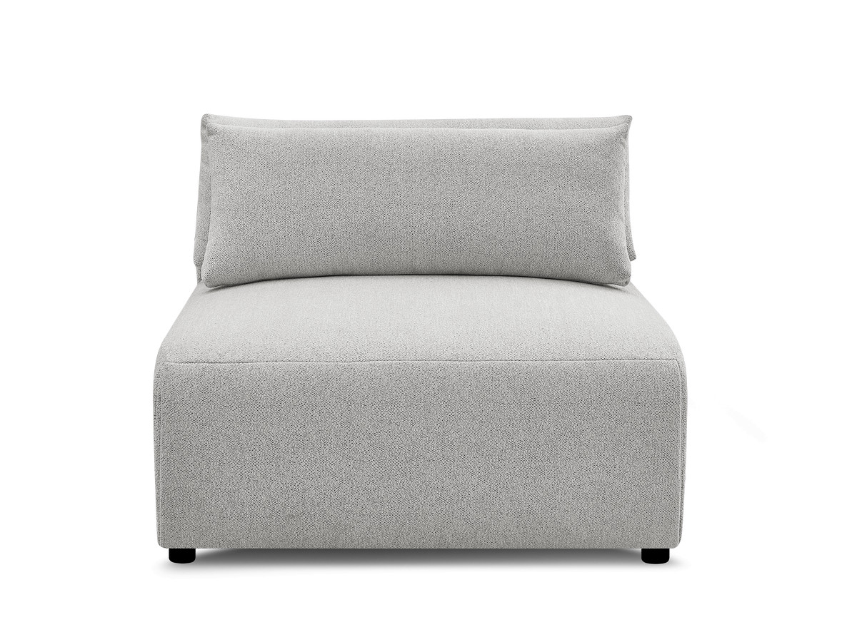 JANA 1-zits chaise longue met hoofdsteun voor modulaire bank, gemêleerde stof