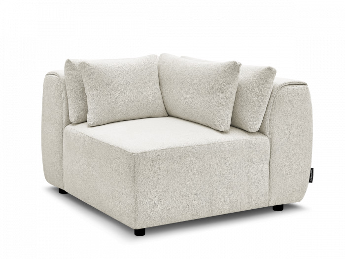 Angle avec têtière pour canapé modulable JANA tissu chiné