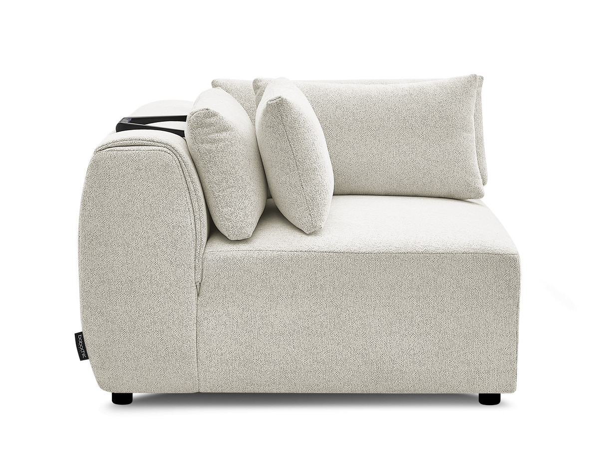 Hoekmeubel met hoofdsteun voor modulaire bank JANA in gemêleerde stof