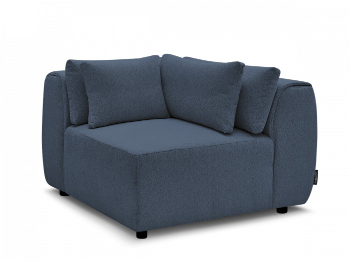 Angle avec têtière pour canapé modulable JANA tissu chiné