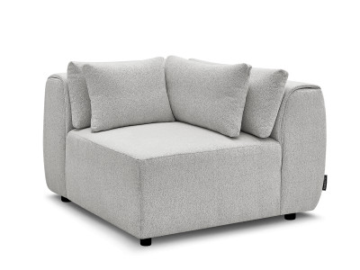 Angle avec têtière pour canapé modulable JANA tissu chiné