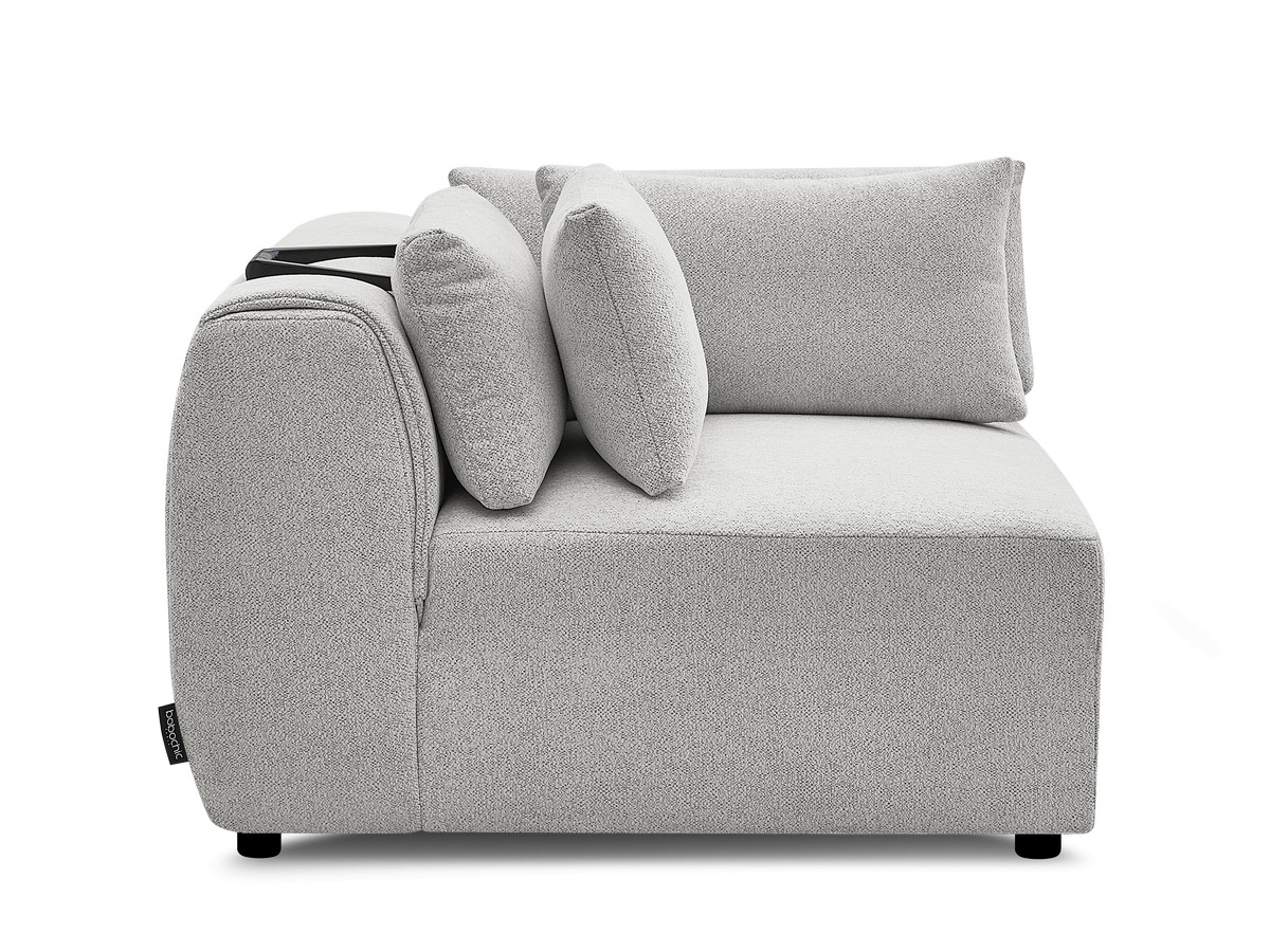 Hoekmeubel met hoofdsteun voor modulaire bank JANA in gemêleerde stof