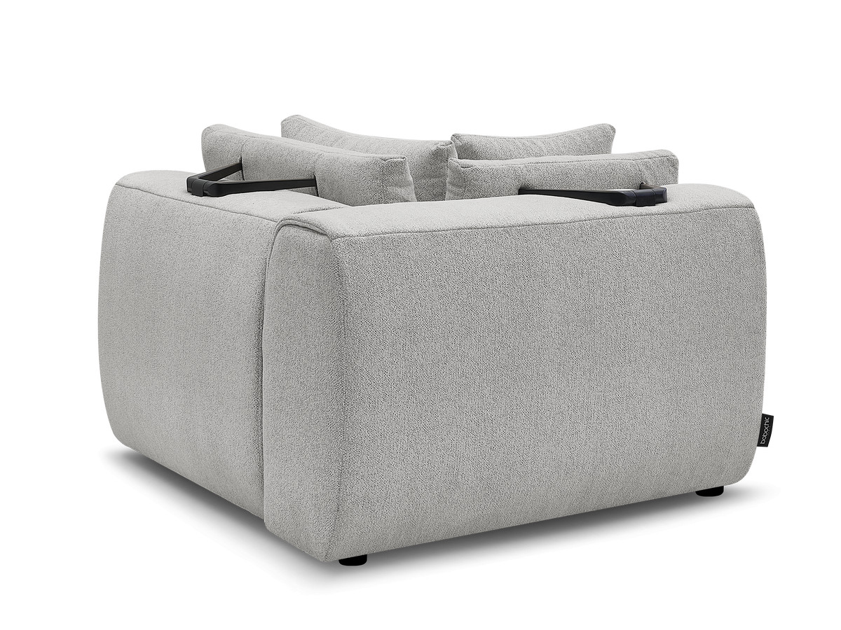 Hoekmeubel met hoofdsteun voor modulaire bank JANA in gemêleerde stof