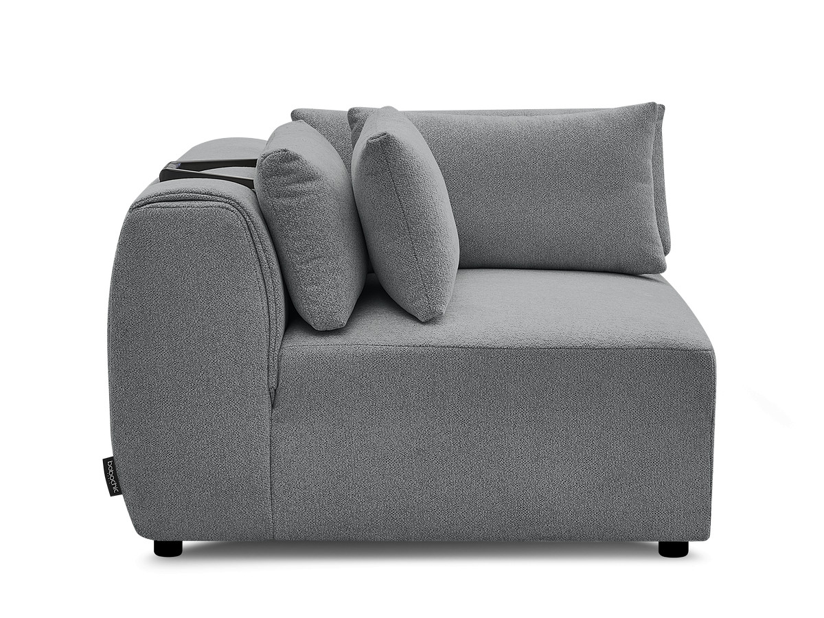 Hoekmeubel met hoofdsteun voor modulaire bank JANA in gemêleerde stof