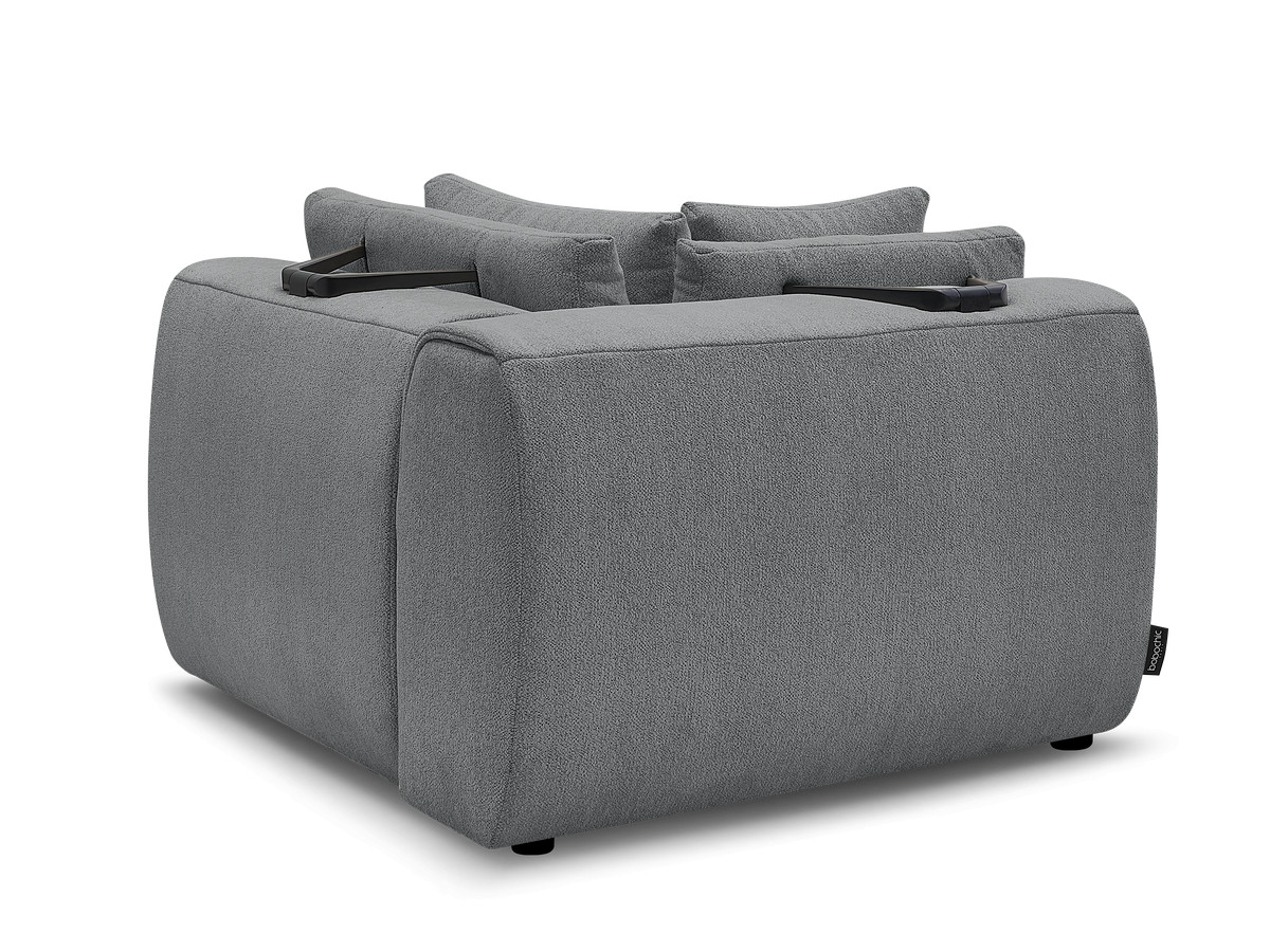 Hoekmeubel met hoofdsteun voor modulaire bank JANA in gemêleerde stof