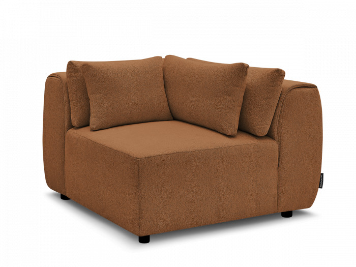 Angle avec têtière pour canapé modulable JANA tissu chiné