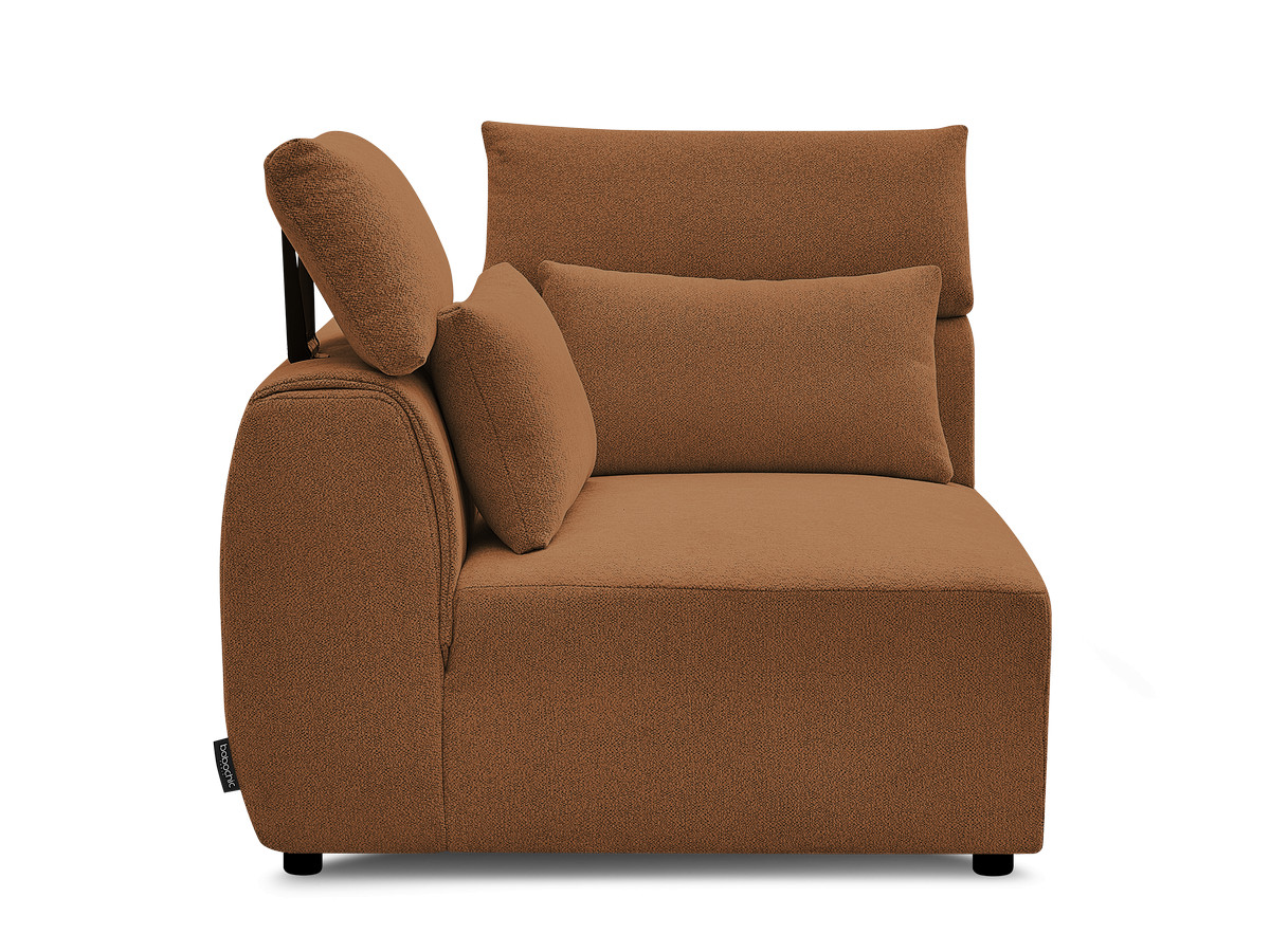 Hoekmeubel met hoofdsteun voor modulaire bank JANA in gemêleerde stof