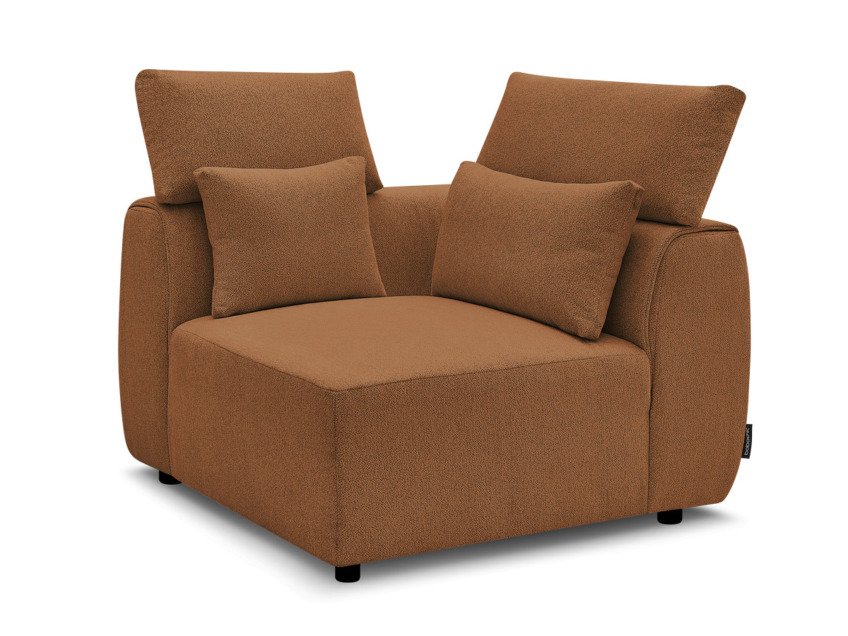 Hoekmeubel met hoofdsteun voor modulaire bank JANA in gemêleerde stof