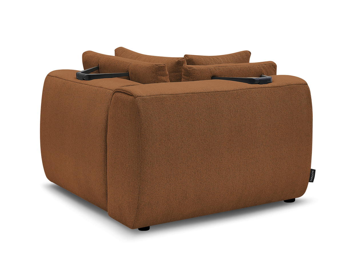 Hoekmeubel met hoofdsteun voor modulaire bank JANA in gemêleerde stof