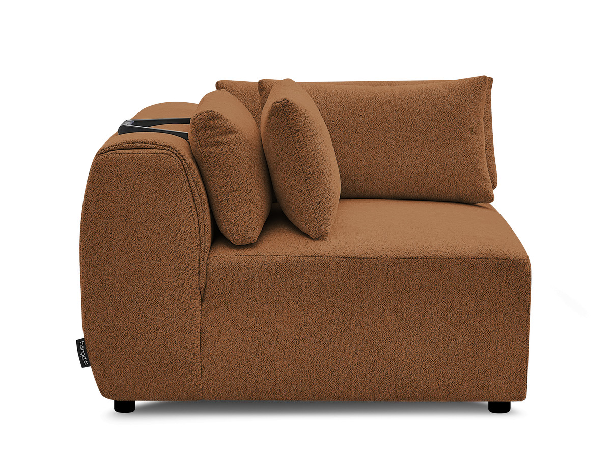 Hoekmeubel met hoofdsteun voor modulaire bank JANA in gemêleerde stof