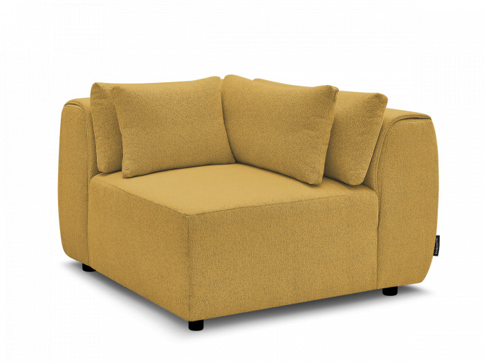 Angle avec têtière pour canapé modulable JANA tissu chiné