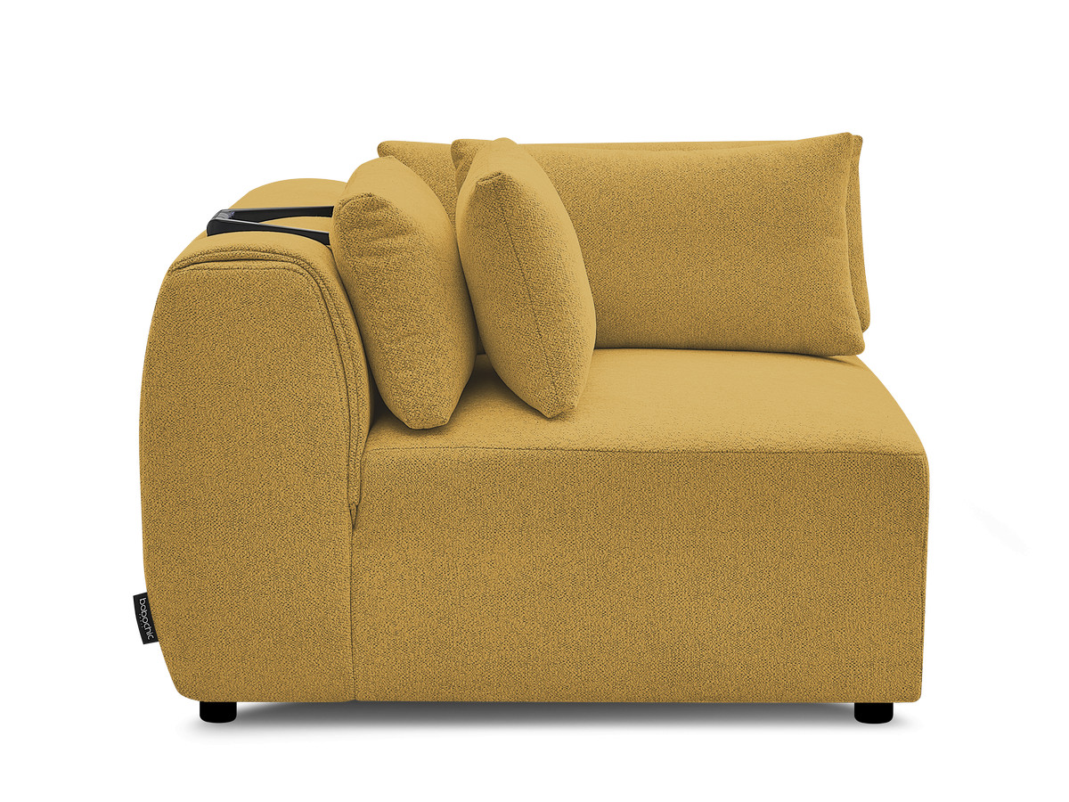 Hoekmeubel met hoofdsteun voor modulaire bank JANA in gemêleerde stof