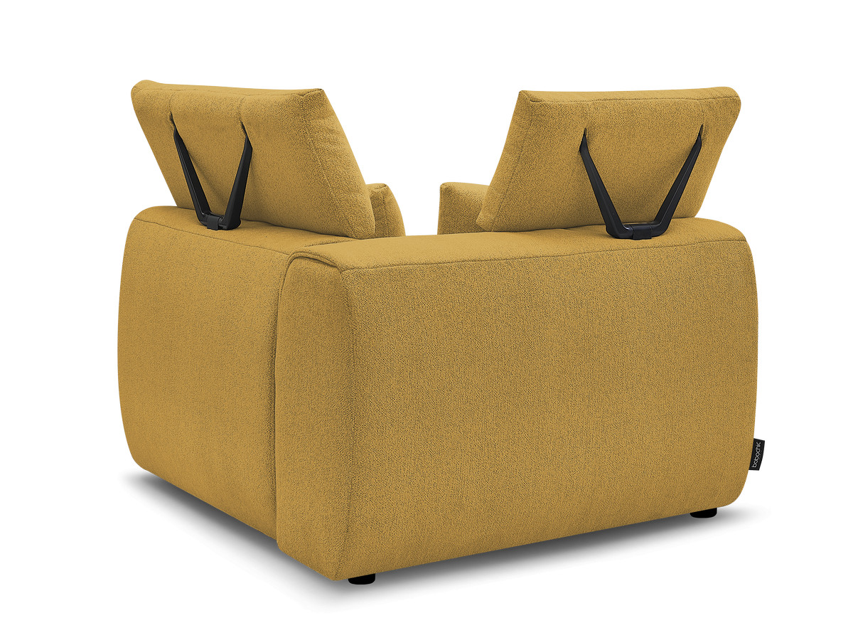 Hoekmeubel met hoofdsteun voor modulaire bank JANA in gemêleerde stof