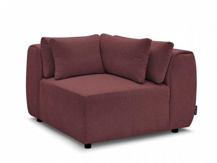 Angle avec têtière pour canapé modulable JANA tissu chiné