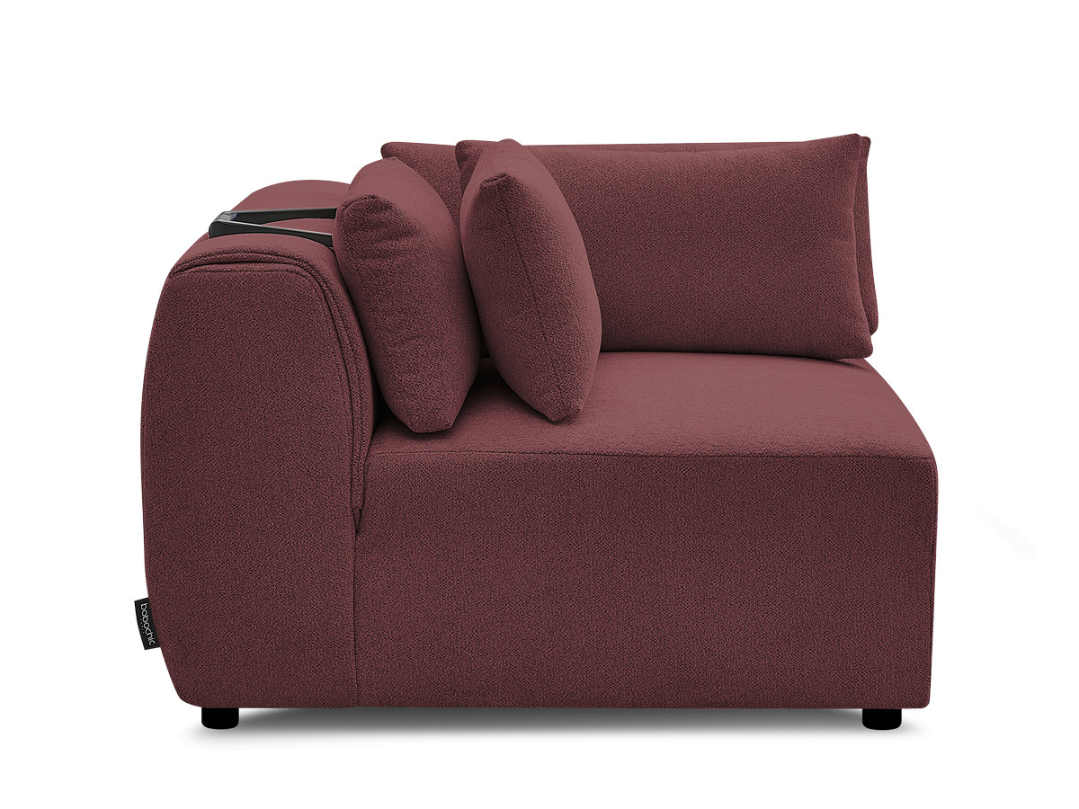 Hoekmeubel met hoofdsteun voor modulaire bank JANA in gemêleerde stof