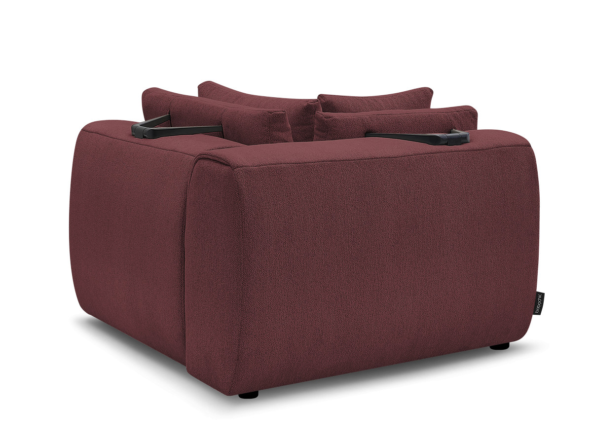 Hoekmeubel met hoofdsteun voor modulaire bank JANA in gemêleerde stof