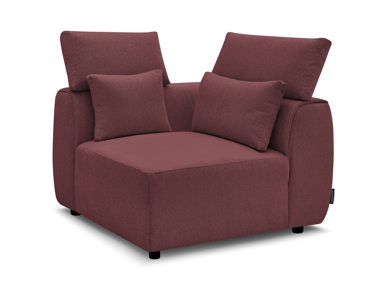 Hoekmeubel met hoofdsteun voor modulaire bank JANA in gemêleerde stof