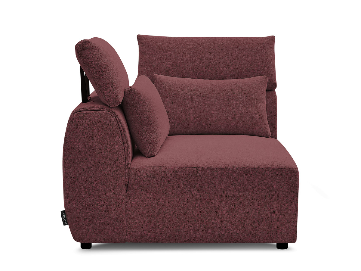 Hoekmeubel met hoofdsteun voor modulaire bank JANA in gemêleerde stof