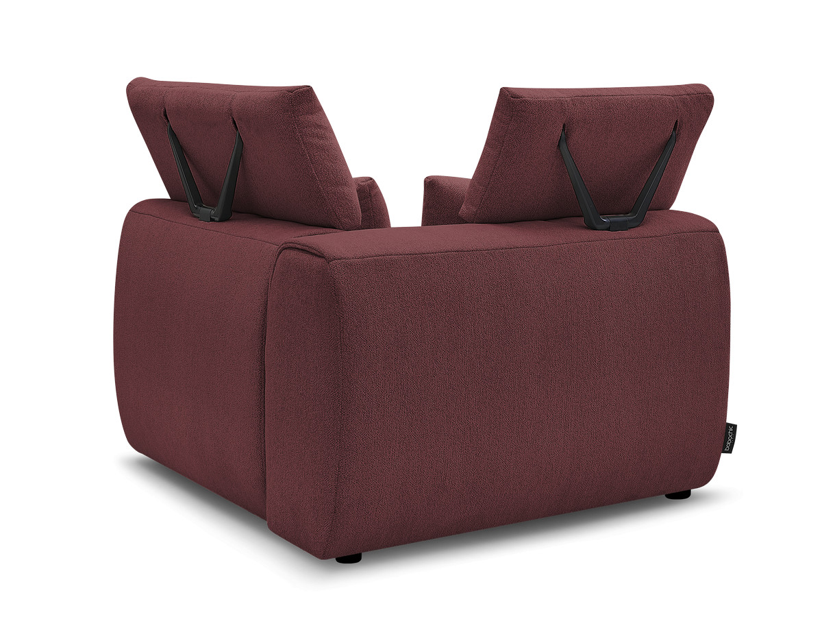 Hoekmeubel met hoofdsteun voor modulaire bank JANA in gemêleerde stof