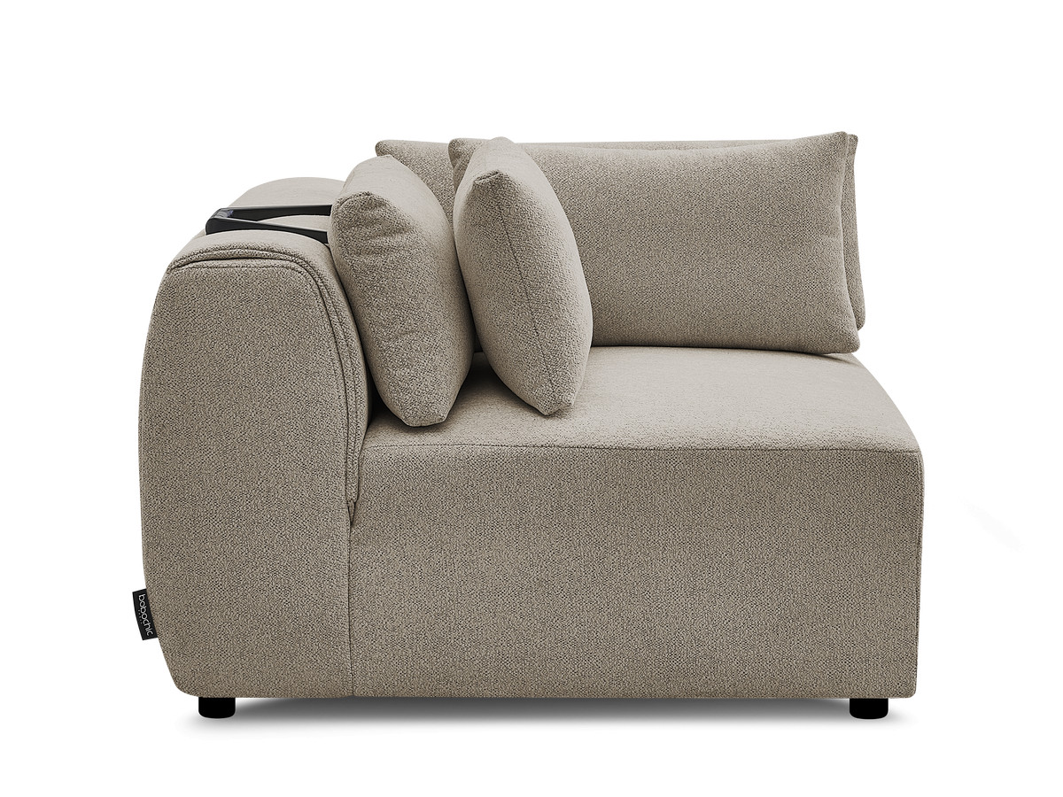 Hoekmeubel met hoofdsteun voor modulaire bank JANA in gemêleerde stof