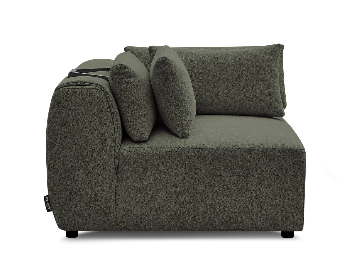 Hoekmeubel met hoofdsteun voor modulaire bank JANA in gemêleerde stof