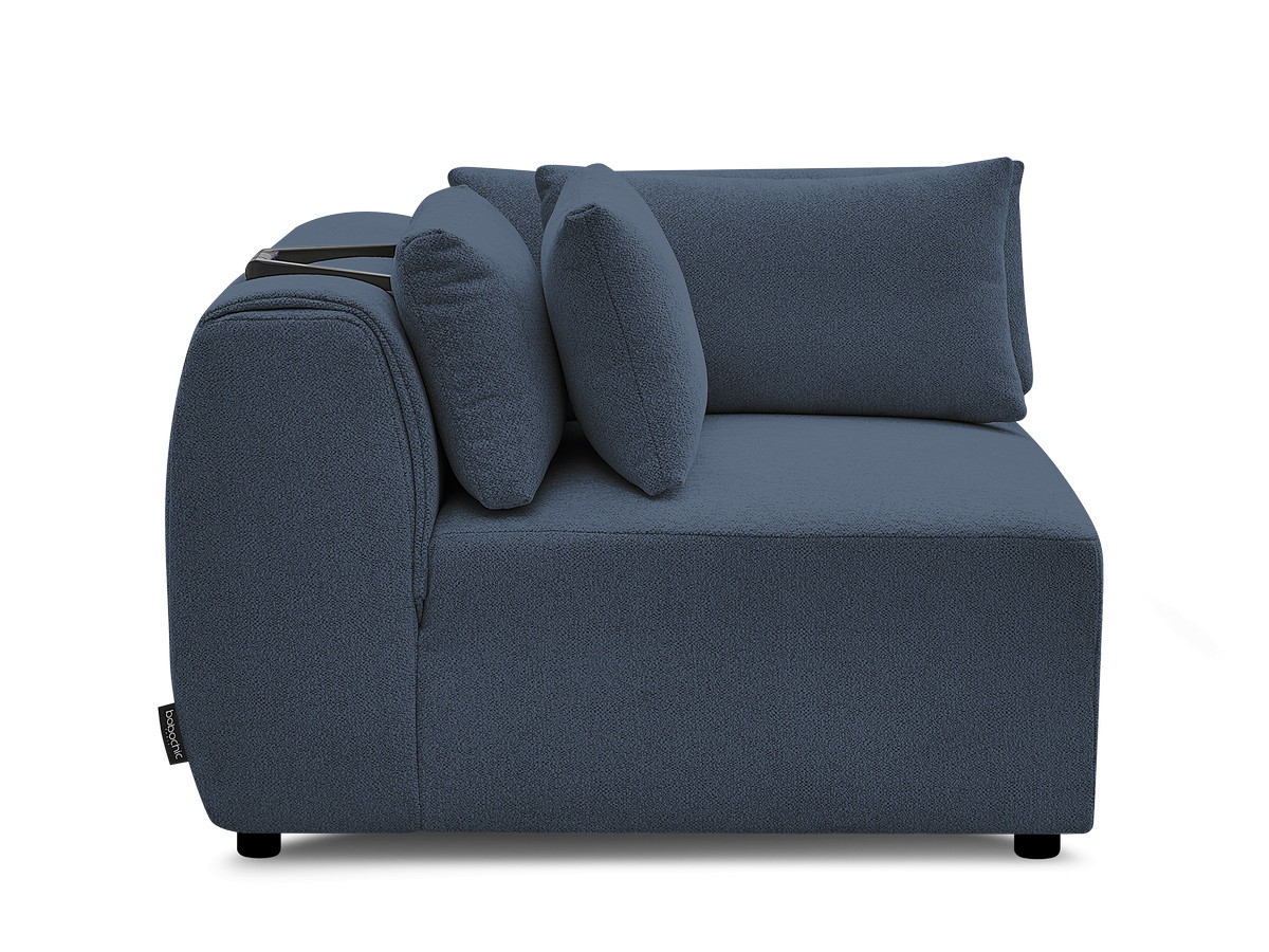 Hoekmeubel met hoofdsteun voor modulaire bank JANA in gemêleerde stof