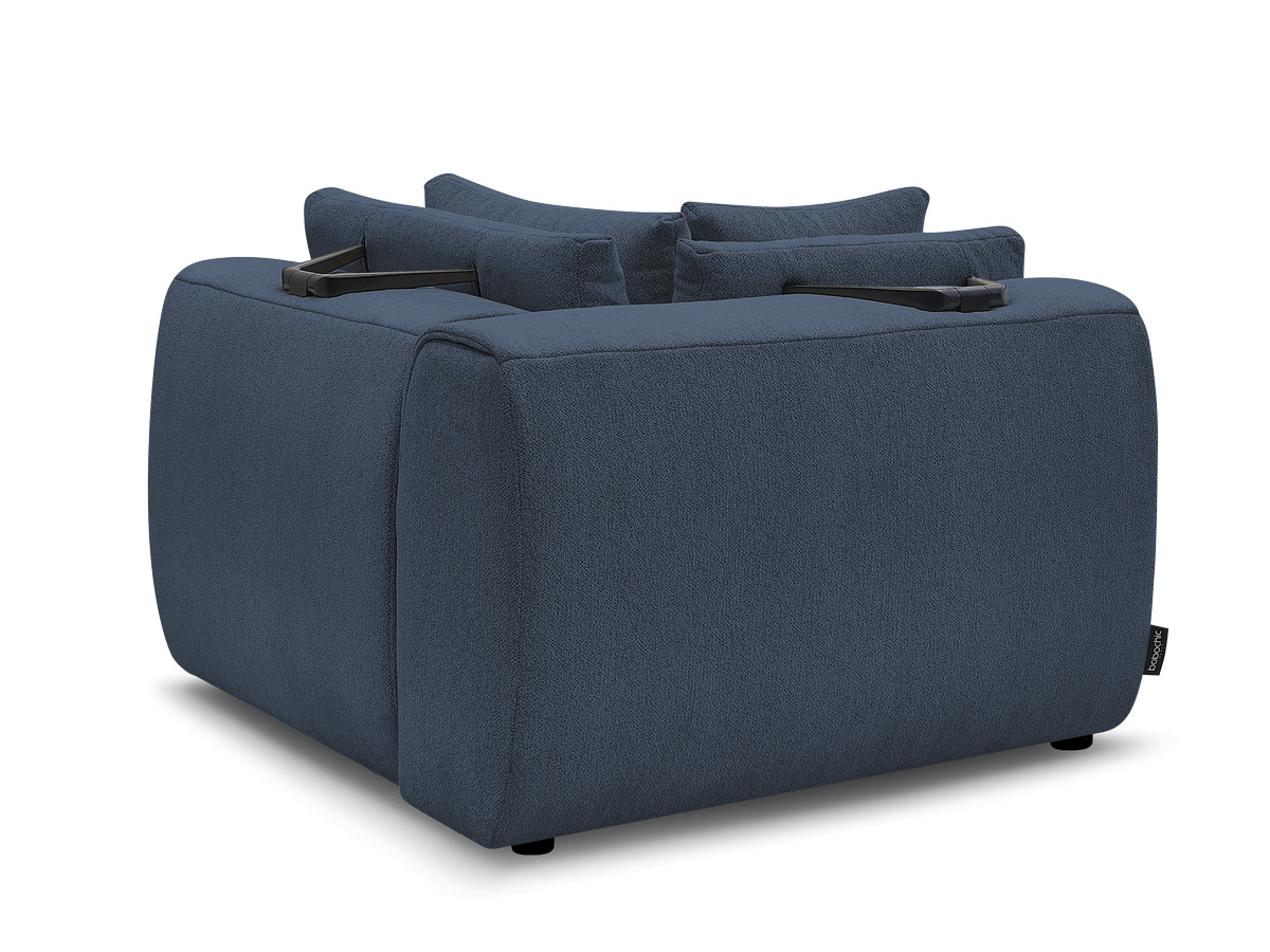 Hoekmeubel met hoofdsteun voor modulaire bank JANA in gemêleerde stof