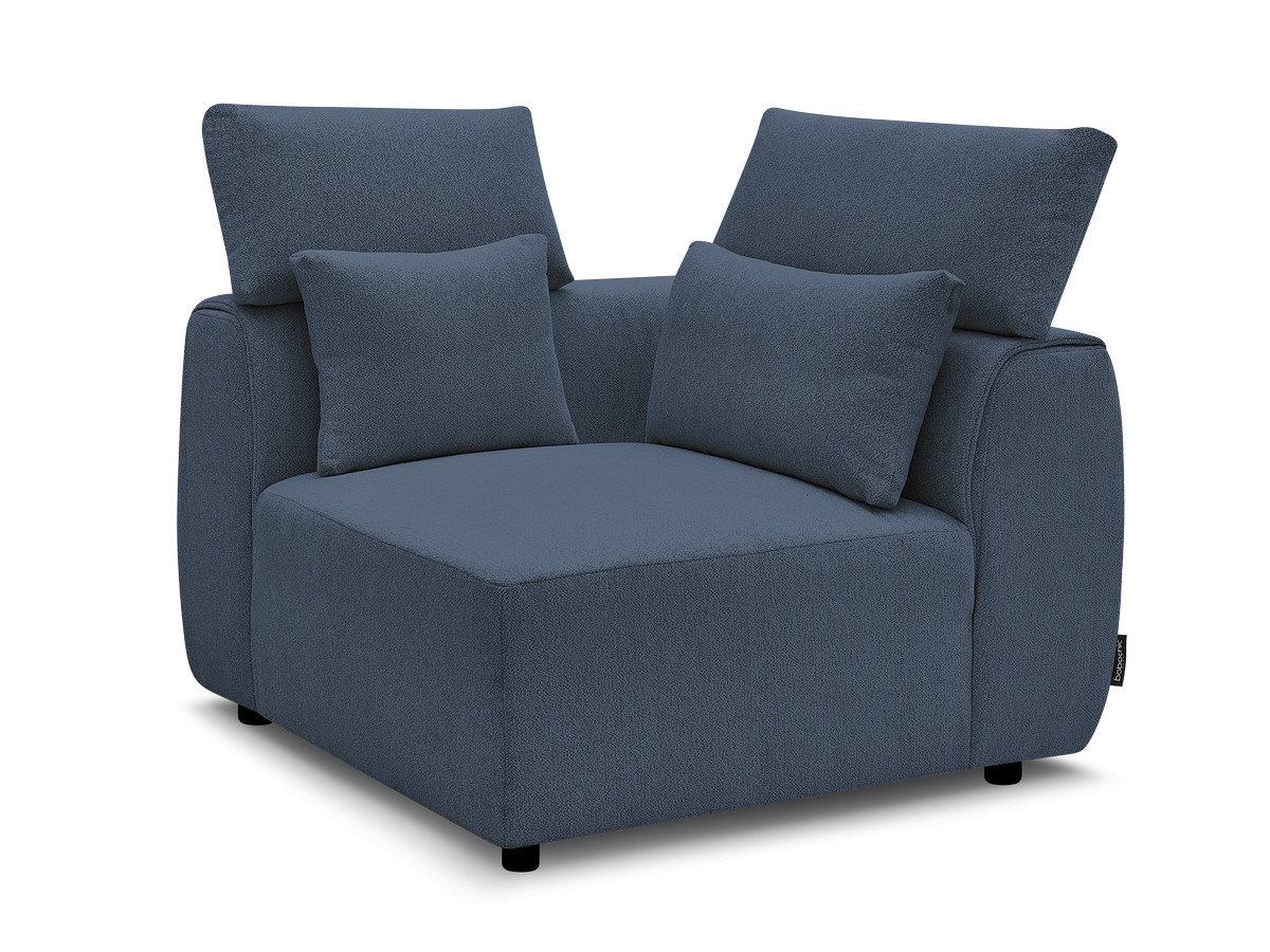 Hoekmeubel met hoofdsteun voor modulaire bank JANA in gemêleerde stof