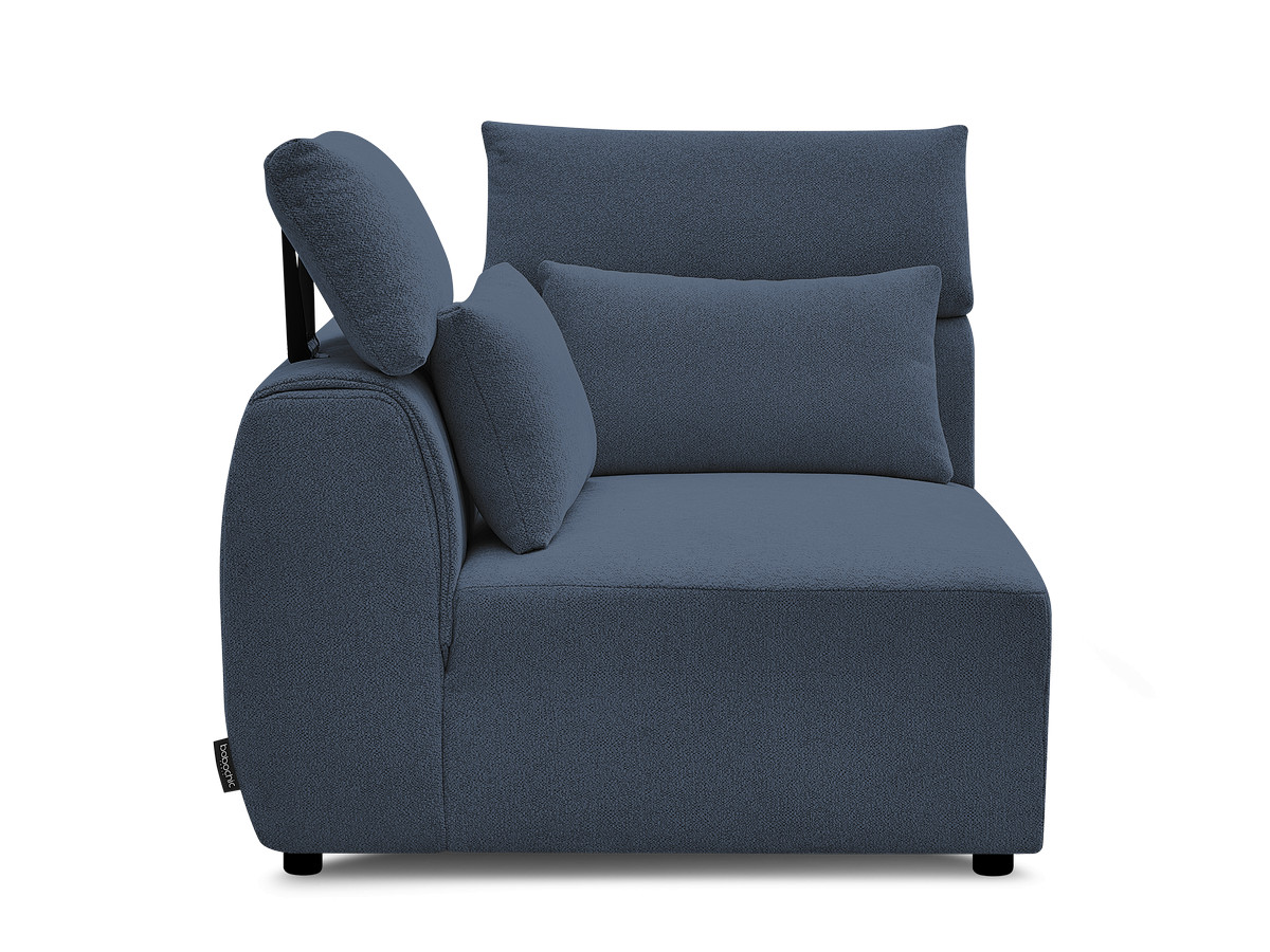 Hoekmeubel met hoofdsteun voor modulaire bank JANA in gemêleerde stof