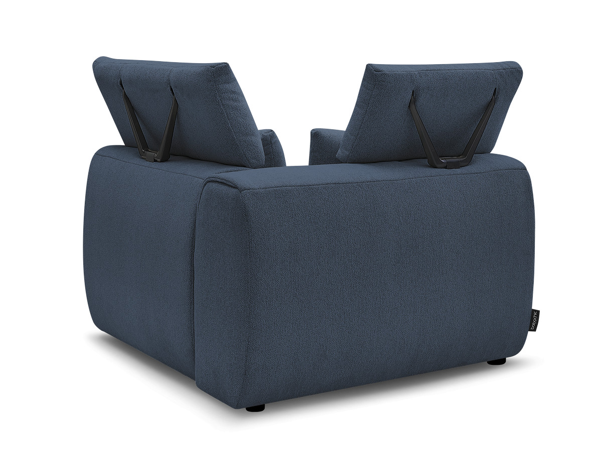 Hoekmeubel met hoofdsteun voor modulaire bank JANA in gemêleerde stof