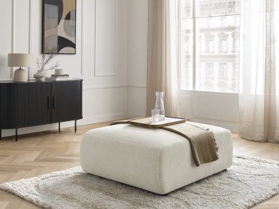 Pouf grand JANA tissu chiné