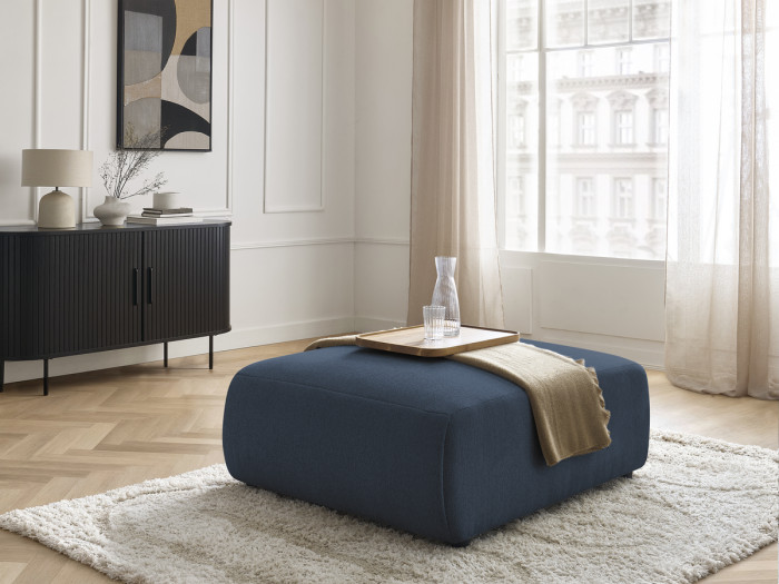 Pouf grand JANA tissu chiné
