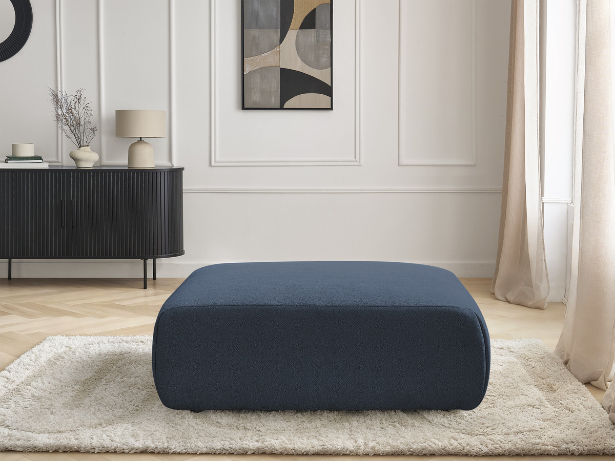 Pouf grand JANA chiné bleu — vue 5