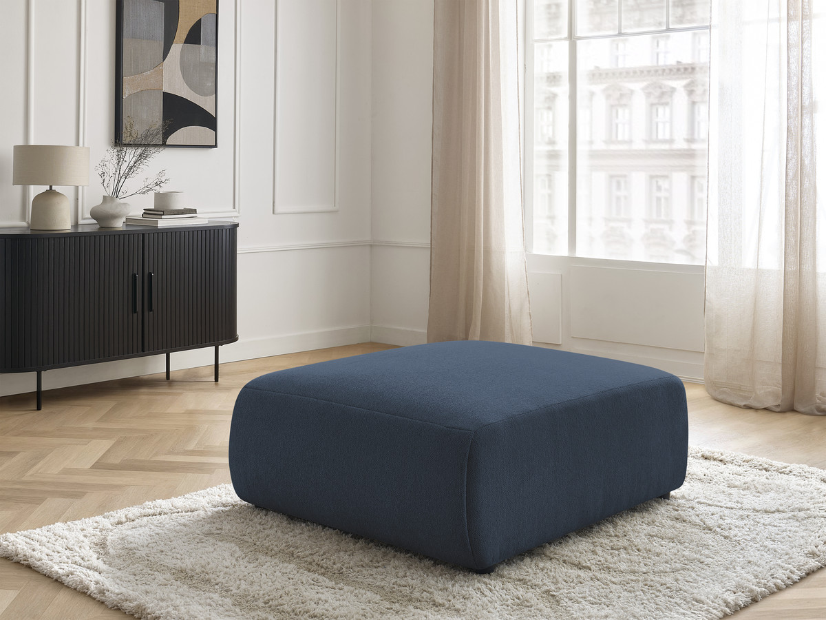 Pouf grand JANA chiné bleu — vue 6