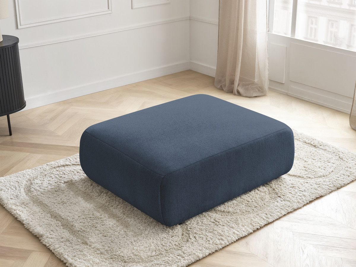 JANA grote poef in gemêleerde stof