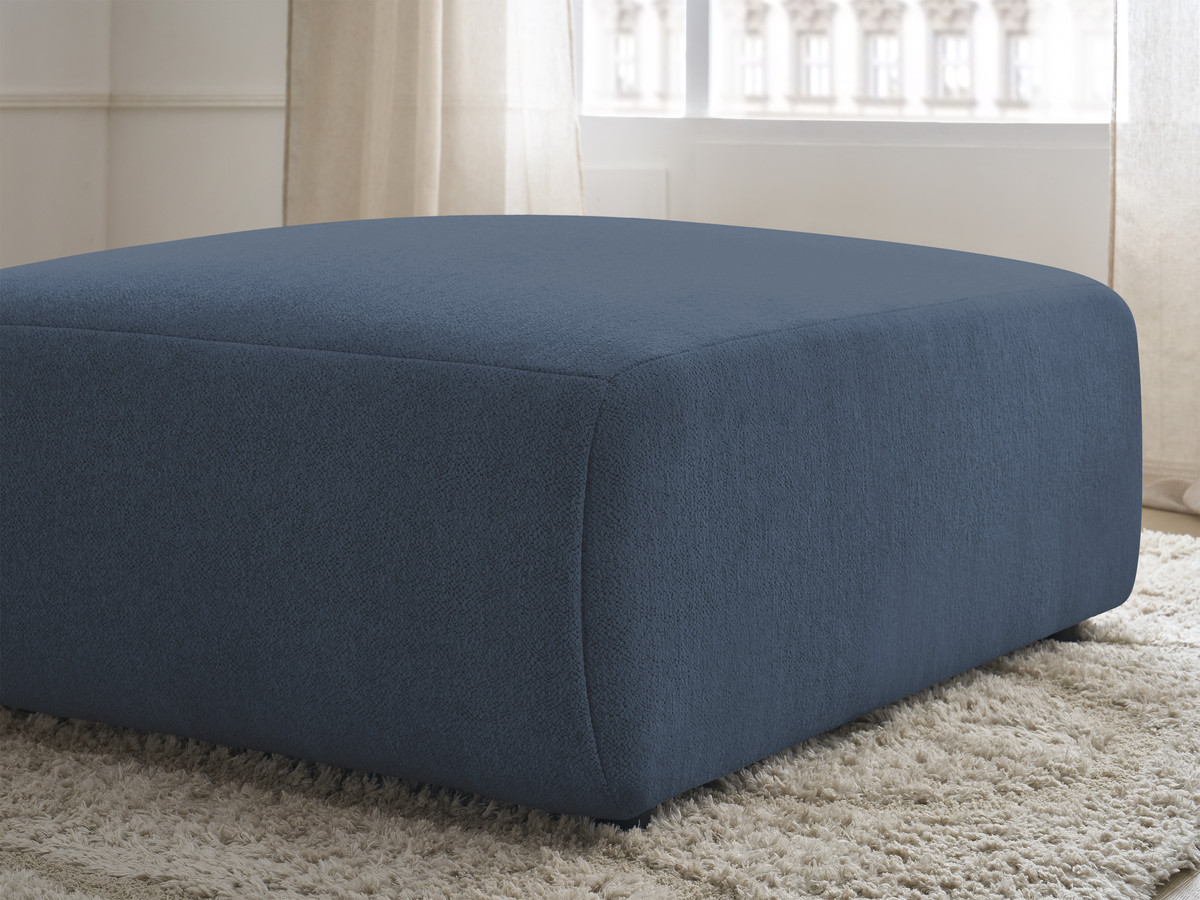 JANA grote poef in gemêleerde stof