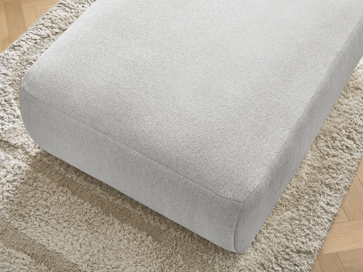 JANA grote poef in gemêleerde stof