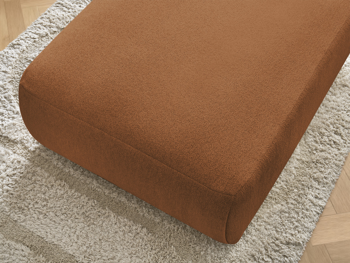 JANA grote poef in gemêleerde stof