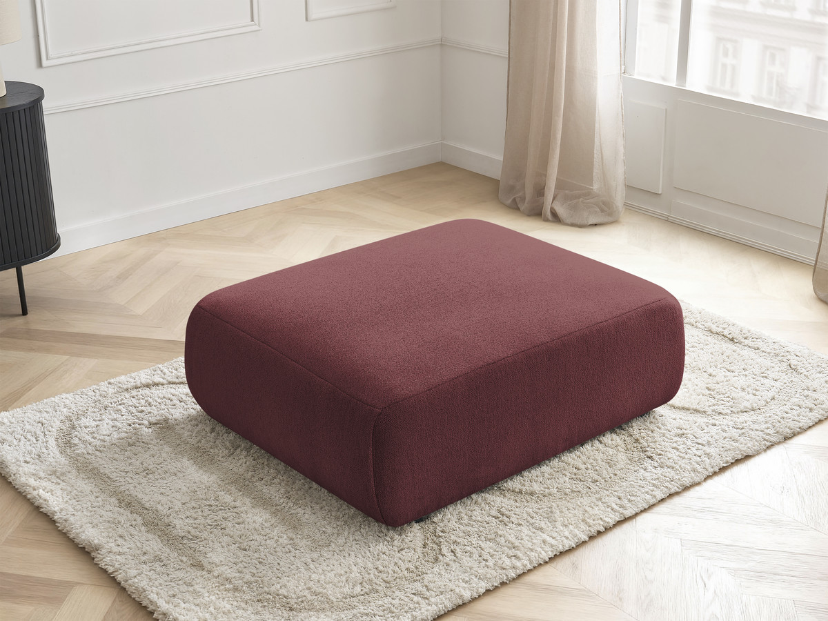 JANA grote poef in gemêleerde stof