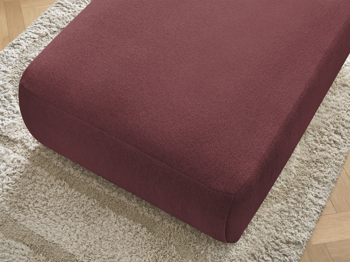 JANA grote poef in gemêleerde stof