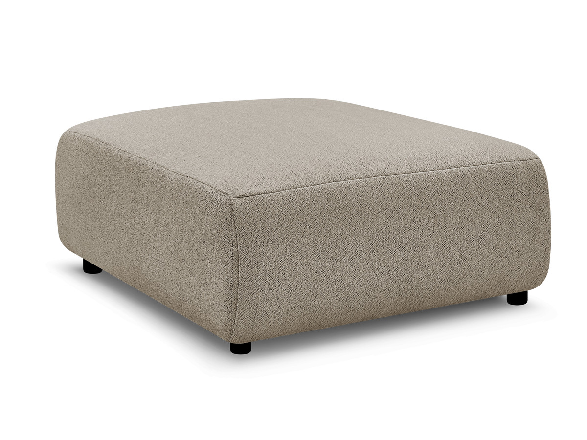 JANA grote poef in gemêleerde stof