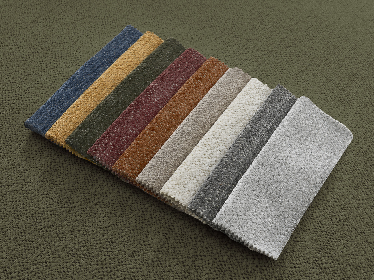 Pouf grand JANA chiné vert — vue 4