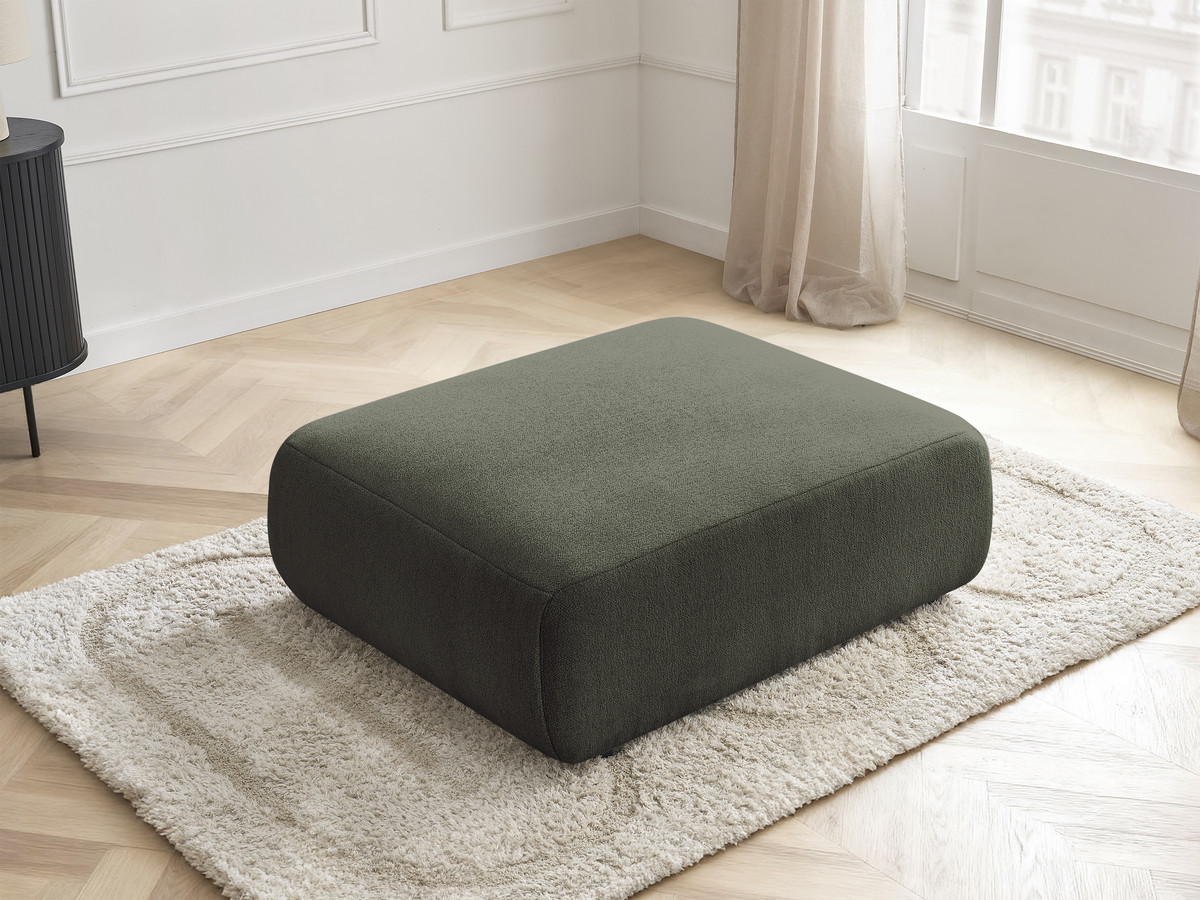 JANA grote poef in gemêleerde stof