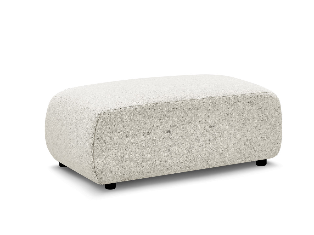 JANA kleine poef in gemêleerde stof